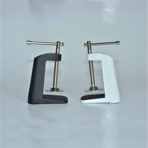 Desk light iron clamp Black white Holder Clip Reinforcing device Lighting fixture table corner clip accessories 50pcs