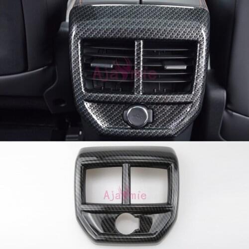 Accessories For Peugeot 3008 GT 2017 2018 Interior Rear Air Conditional Vent Cover Trim AC Outlet Panel frame Car Styling