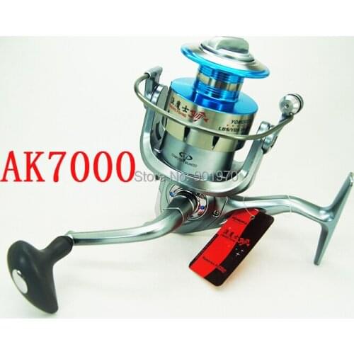 Free shipping 7000 Serie Metal Spool Spinning Rear Drag Fishing Reel.10+1BB Promotion Price