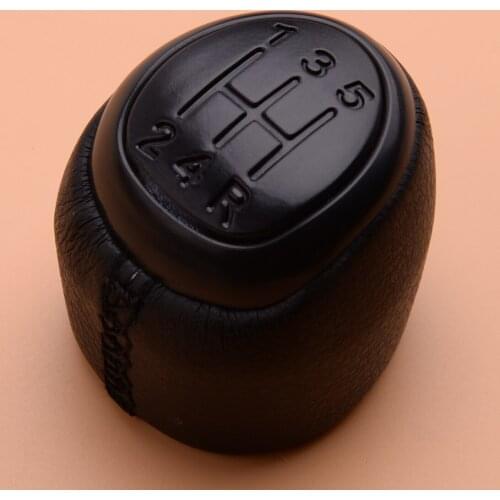 Black 5 Speed Manual Gear Stick Shift Knob Shifter Head Fit For SAAB 9-3 2003-2012