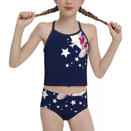 2021 Japanese Anime Chibi Swimwear for junior high school Girl Pink Sailor Princess Biquini Wholesale Brand for Children Girl
