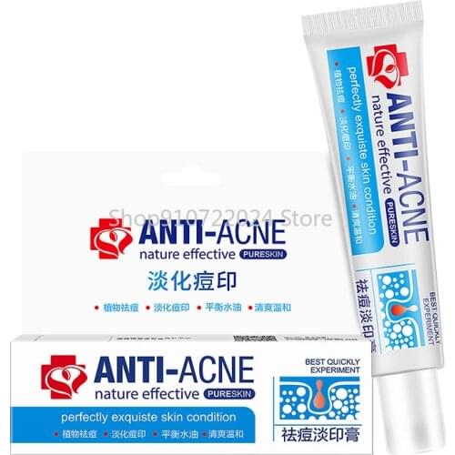 Anti-acne cream treatment cream blackhead acne cream repair gel oil control shrink pores scar facial care whitening skin 30g