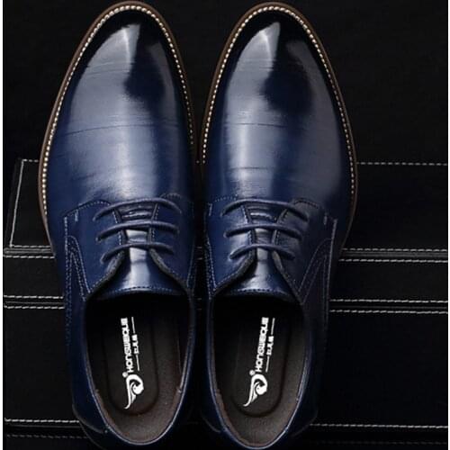 M-anxiu Flat Classic Men Dress Leather Wingtip Carved Italian Formal Plus Size Lace Up Pointed Shoes Men Casual Party Shoes