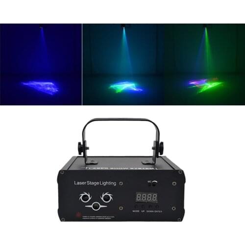 Sharelife Mini DMX RGB Gobos Mix Hypnotic Aurora DJ Laser Light Projector Auto Sound Home Gig Party Show Stage Lighting DJ-518