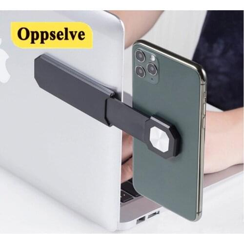 New Aluminium Extendable Laptop Mobile Phone Holder Stand Foldable Rotating Magnetic Computer Desk Monitor Bracket For Cellphone