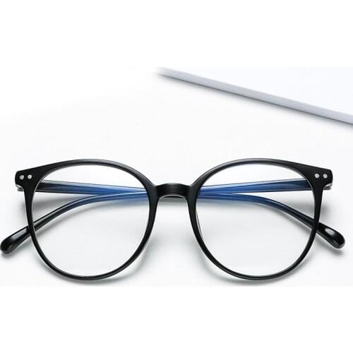Vintage Plain Glasses Fashion Anti-blue Light Eyewear Female Optical Glasses Eyeglasses Simple Mirror Glasses oprawki Gafas