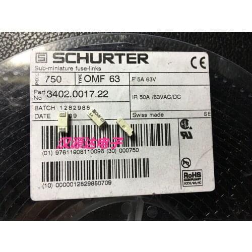 Original new 100% 63V 5A 3402.0017.22 7.4X3.1MM SMD quick fuse tube