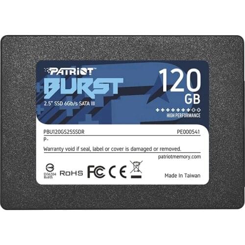 Patriot Burst PBU120GS25SSDR 2.5 "120 GB SATA 3 SSD Patriot Burst 120 GB