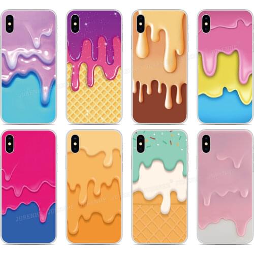 Melting Ice Cream Phone Case For BlackBerry KEYone KEY 2 Priv Motion Passport Q30 Z10 Z30 Q10 DTEK50 DTEK60 DTEK70 tpu Cover