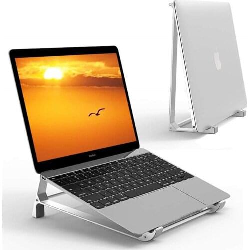 Desktop Laptop Stand 2 in 1 Laptop Vertical Stand Notebook Cooling Holder Aluminum for Macbook Air Pro Surface