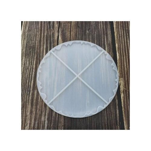 PRZY Silicone Resin Mold Epoxy Resin Jewelry Making Irregular Wave Round Coaster for Jewelry Mold Moulds Eco-friendly