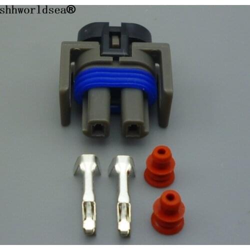 Shhworldsea 2 Pin automotive Sealed auto connector 1.5mm plug 12162017 1.5mm car waterproof wiring connector Auto plug