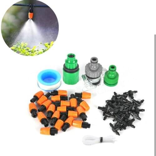 15/25M Drip Irrigation System Automatic Watering Irrigation System Kit Adjustable Dripper Garden Hose Micro Drip Watering Kit