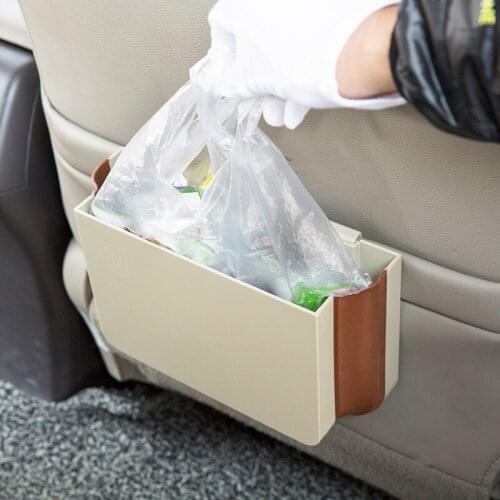 CHIZIYO Seat Storage Bag Plastic Hanging Bags Car Seat Back Bag Car Product Multifunction Foldable Vehicle Car Storage Box