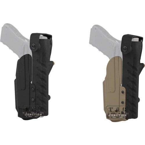 Tactical SOC RIG Level II Retention Holster For Glock 17 19 RTI System Right Waist Holster w/ DBAL-PL Pistol light
