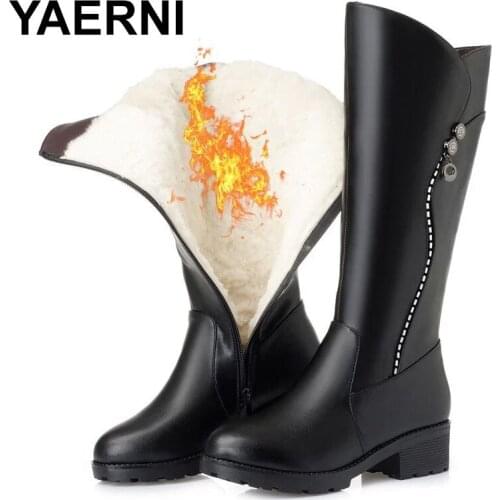 YAERNI Women's High Boots