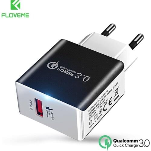 18W USB Quick Charger QC3.0 Mobile Phone Portable Fast Charging Adapter For iPhone Xiaomi Fiber Drawing USB Travel Wall Charger