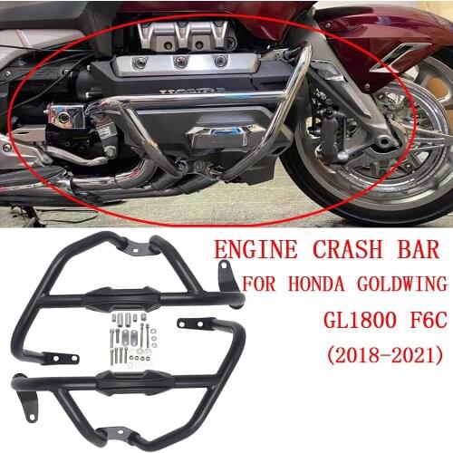 Motorcycle Engine Guard Crash Bar Bars Bumper Protector Gold Wing 1800 GL1800 F6C Goldwing GL-1800 2018 2019 2020