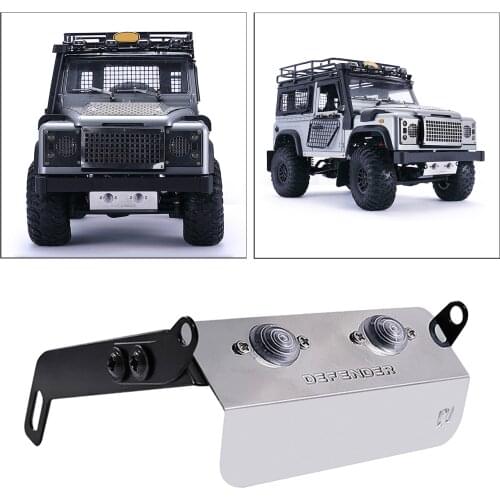 Front Chassis Armor Guard Bottom Protector Plate with Light for MN D90 MN99S 1/12 RC Car Modified Parts