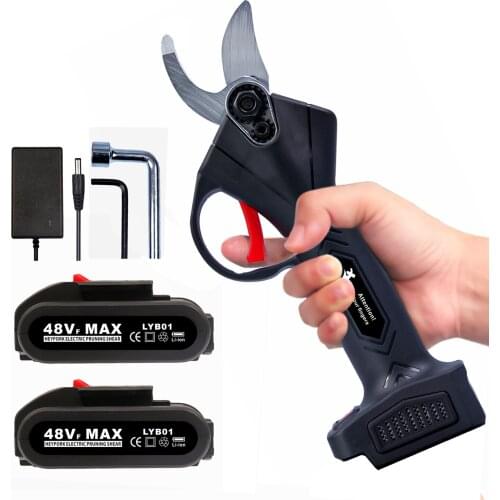 Pruning Shears Battery Powered 2 Pieces of Equipment With Rechargeable 2Ah Lithium Powered Tree Pruner