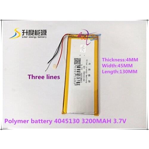 3.7V 3200mAH 4045130 Polymer lithium ion / Li-ion battery for tablet pc power bank cell phone