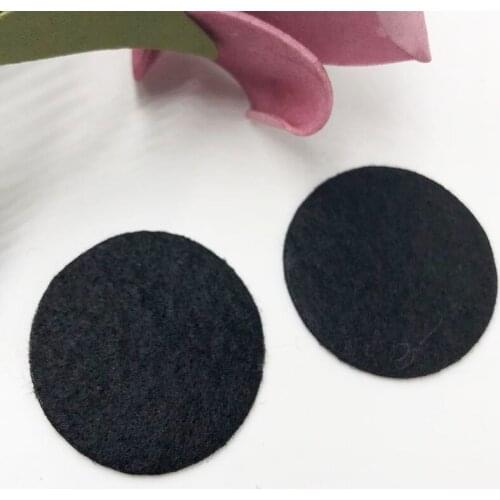 The 50pcs Felt 30mm Circle Appliques -Black Color Free Shipping