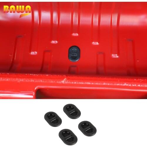 BAWA Car Chassis Floor Drain Plugs Tailgate Door Hole Waterproof Rubber Plug Cover Accessories For Jeep Wrangler JL 2018