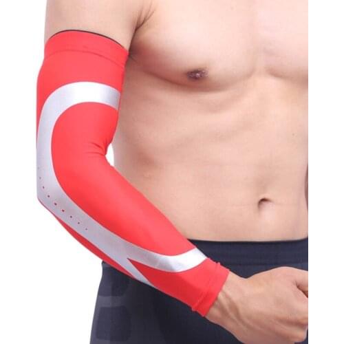 1pc Quick Dry Cycling Basketball Arm Sleeves Anti-UV Outdoor Sports Safety Arm Covers Arm Guard Men Basketball Armwarmers