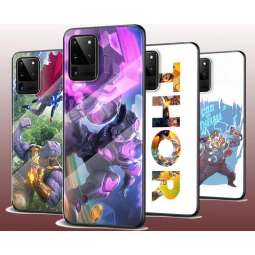 Tempered Glass Cover Hero Thor Marvel For Samsung Galaxy S20 FE S10e S10 S9 S8 Ultra Plus Lite Plus 5G Phone Case