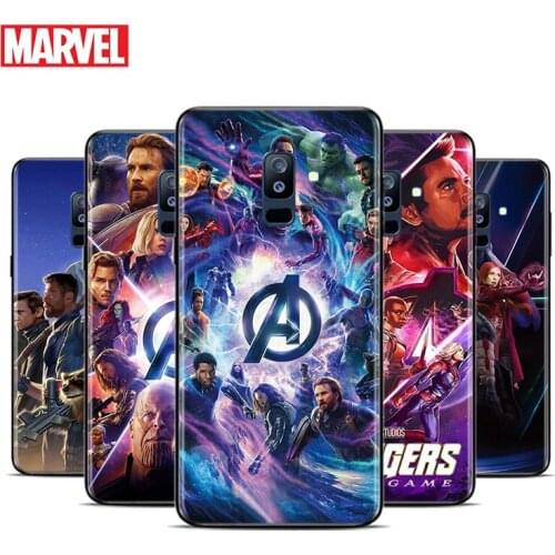 Marvel Avengers Heroes For Samsung Galaxy A9 A8 Star A8S A7 A6 A6S A5 A3 Plus 2018 2017 2016 A750 Black Phone Case