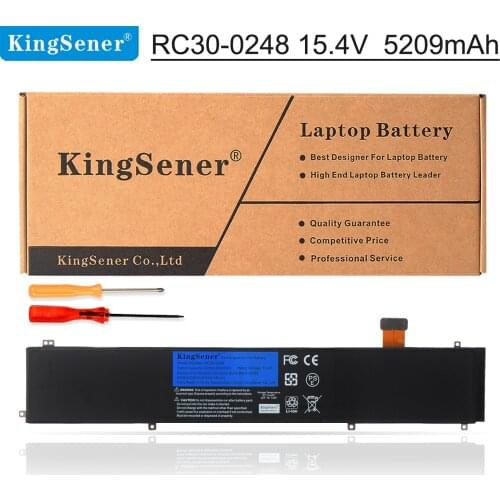 Kingsener 15.4V 5209mAh 80Wh RC30-0248 Laptop Battery For Razer Blade Stealth 15 RTX 2070 Max-Q LINGREN 15(i7 8750）4ICP4/55/162