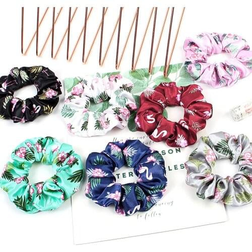 Korean Women Hearwear Girls Hair Tie Striped Lady Scrunchies Ponytail Hair Female Holder Rope Pineapple Print Hair Accessories