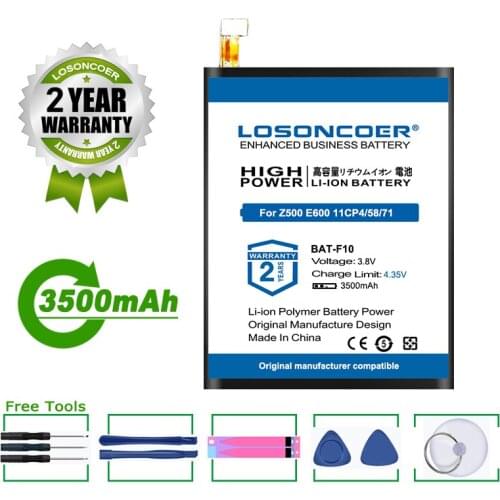 LOSONCOER Battery NEW 3500mAh BAT-F10 Battery For Acer Liquid Z500 E600 Mobile Phone Battery