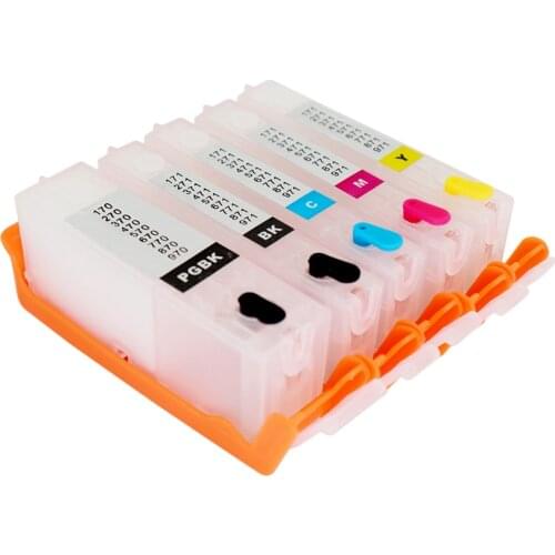 5PCS PGI470 Refillable Ink cartridges PGI-470 CLI-471 Ink Cartridge with ARC Chips For Canon MG5740 MG6840 TS5040 TS6040 Printer