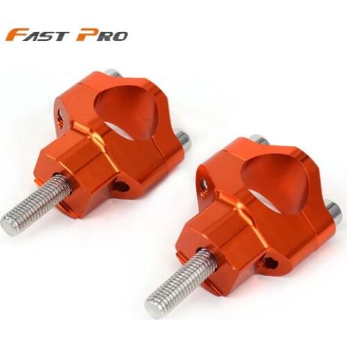 Billet HandleBar Risers Bar Mount Clamp For KTM 1 1/8" 125-530 SX SXF EXC EXCF XCF XC Dirt Bike Motorcycle Motocross Enduro