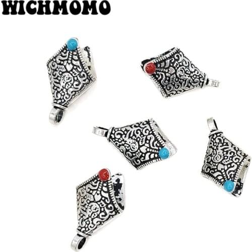 New 10pcs/bag 23*15mm Retro Plated Zinc Alloy Oil Drip Cap Tassels End Cap Charms Pendants for DIY Jewelry Accessories