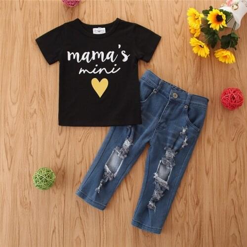 New 2020 Kids Summer Boys Clothes Sport Suit Set Girls Childrens Sets Fashion Cotton T Shirt + Clothing Set Toddler Girl