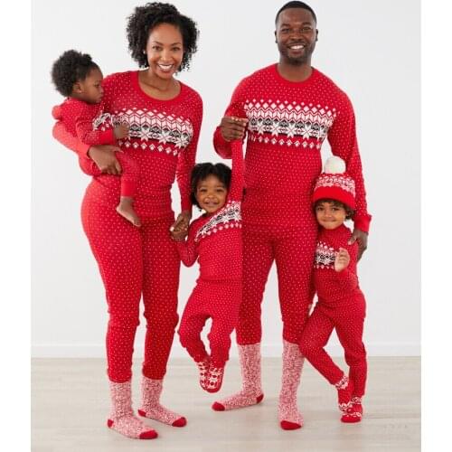 2020 new Family Christmas Pajamas Family Matching Outfits Pajamas Sets Women Men Baby Kids Family Matching Clothes