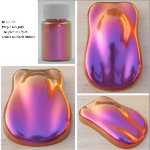 Chameleon Effect Pearl Pigment Powder Paint Color Shift with Viewing Different Angle RC- 7072 for Cosmetics, Auto