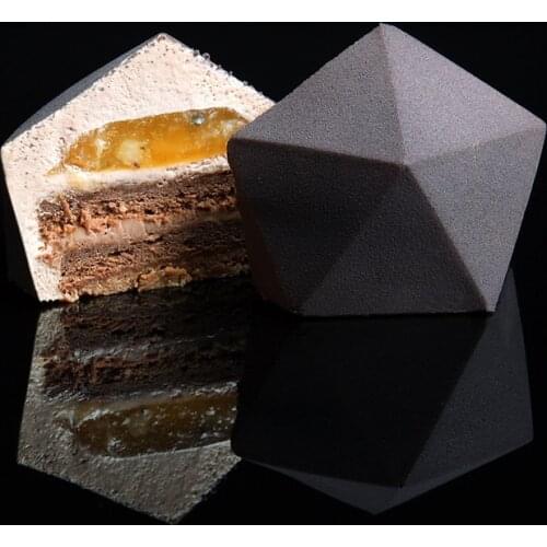 SHENHONG Silicone 3D Diamond Cake Mold Chocolate Mousse Silicone Baking Mould Decorating Tools Wedding Home Party