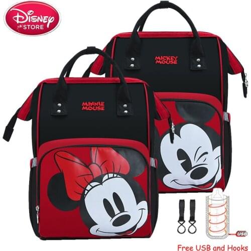 2019 Disney Mummy Bags for Baby Care Mom Diaper Bag Mother Baby Large Travel Bag Genuine Disney Mickey Mouse Travel Backpack