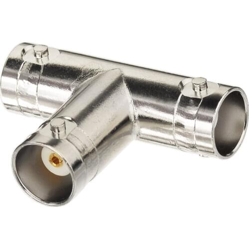 Superbat BNC Three Jack "T" Type Adapter 50 ohm RF Coaxial Connector
