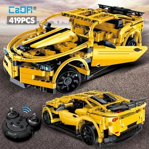 Cada C51008 High-Tech 2.4Ghz RC Super Sport Car Vehicle Model DIY Assembly Brick SetsCompatible Smart Building Block RC Toy Cars