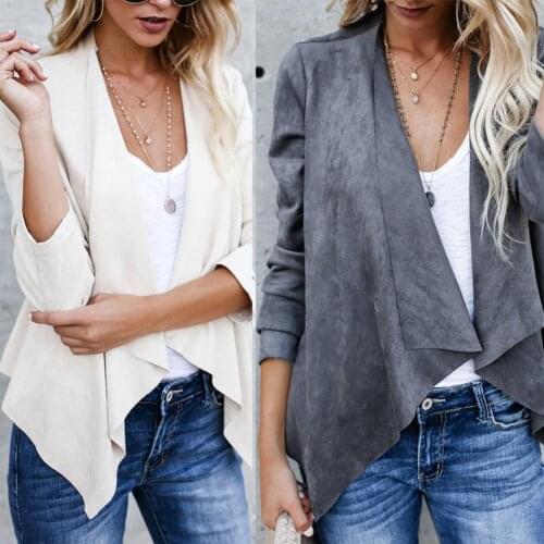 2020 womens hot sale fashion basic jackets suede bomber jackets NEW winter coats Brown Tassel outerwear