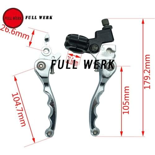 1 Pair Aluminum Alloy Folding Clutch Brake Lever Brake Handle fit CRF IRBIS Apollo Xmotos KAYO BSE Pit Dirt Bike Parts WG-107