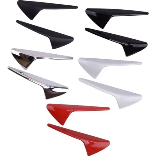 1 Pair Car Side Camera Protection Cover Trim Sticker Fit for Tesla Model 3 X S Bright ABS Car Styling