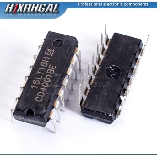 1PCS CD4001BE DIP14 CD4001 DIP