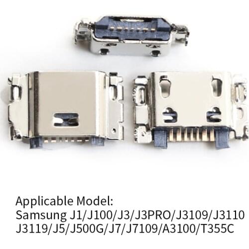 10pcs Micro USB 7Pin Jack Connector socket Data charging port tail plug For Samsung G532 I8262 J5 J7 J5008 mobile phone Mini