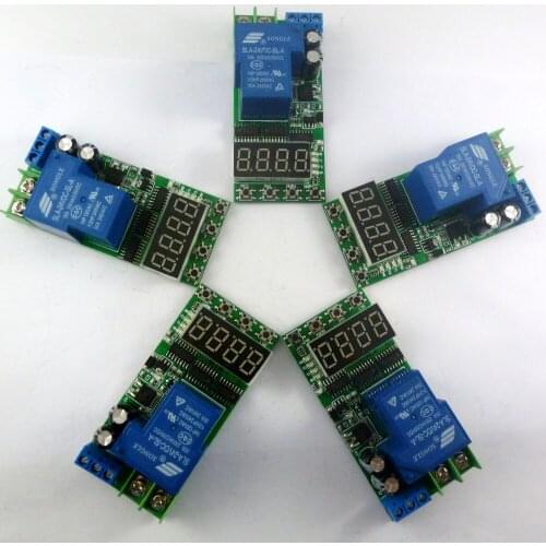 5pcs 2.5-24V 30A High Trigger Multi-Function Delay Timing Cycle Relay Module For Motor Pump Plc Home Automation Smart Home
