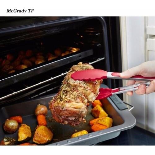 9inch 25CM Outdoor Camping Tong Clip Kitchen Tongs BBQ Tongs Kitchen Utensils Bakeware Accessories Kitchen Tools Barbecue Tools